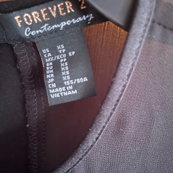 Forever 21 long, mesh sleeved top - Picture 2 of 5